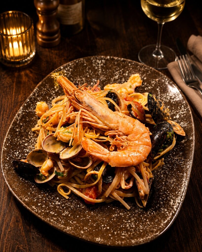 Linguine or Risotto Con Frutti Di Mare